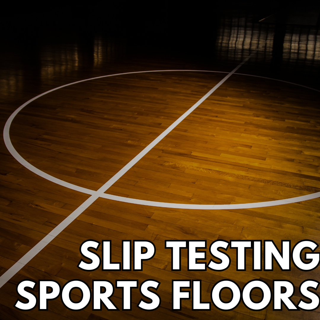 Sports floors and gymnasium slip testing