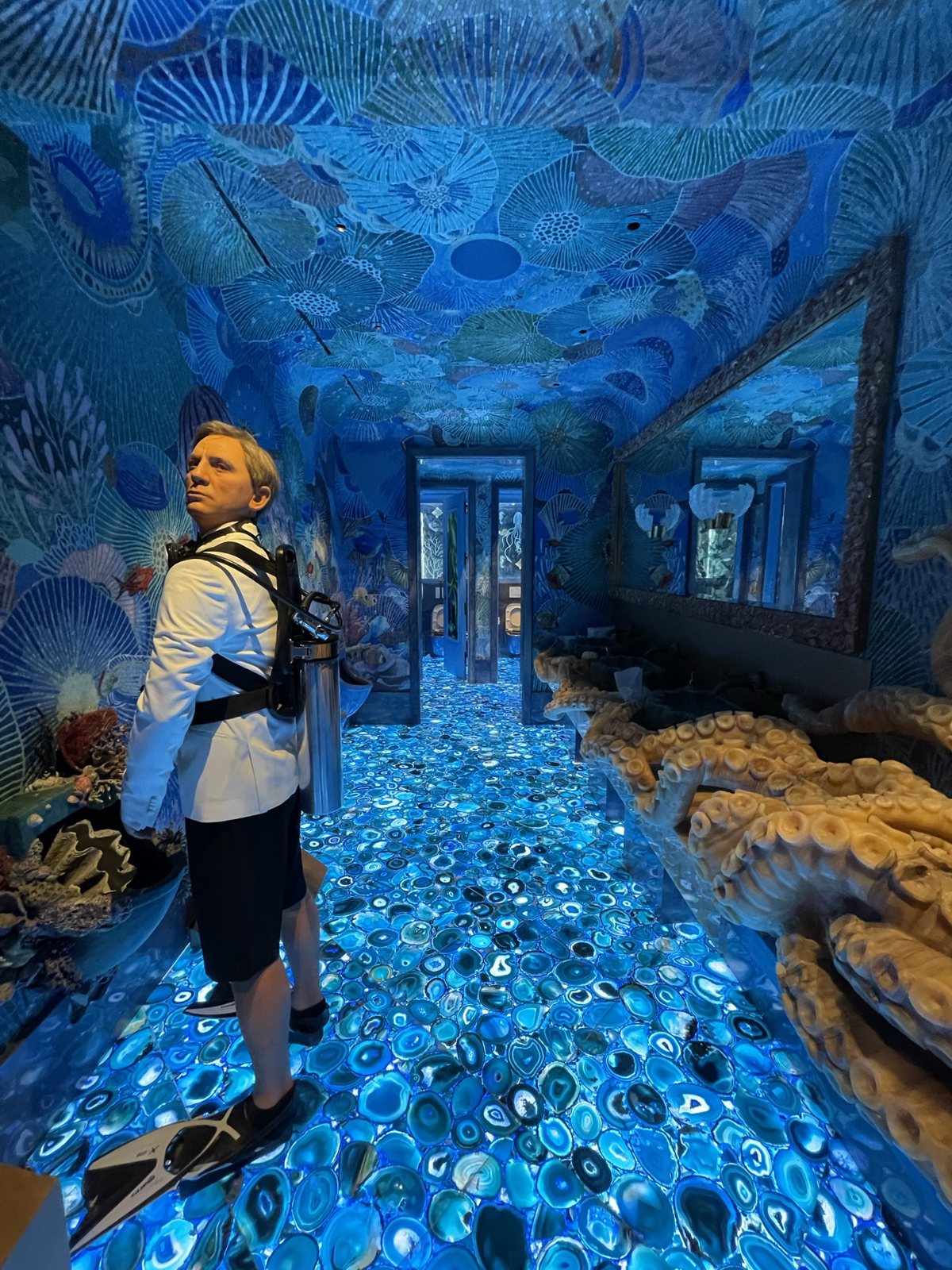 An aquarium-themed installation.