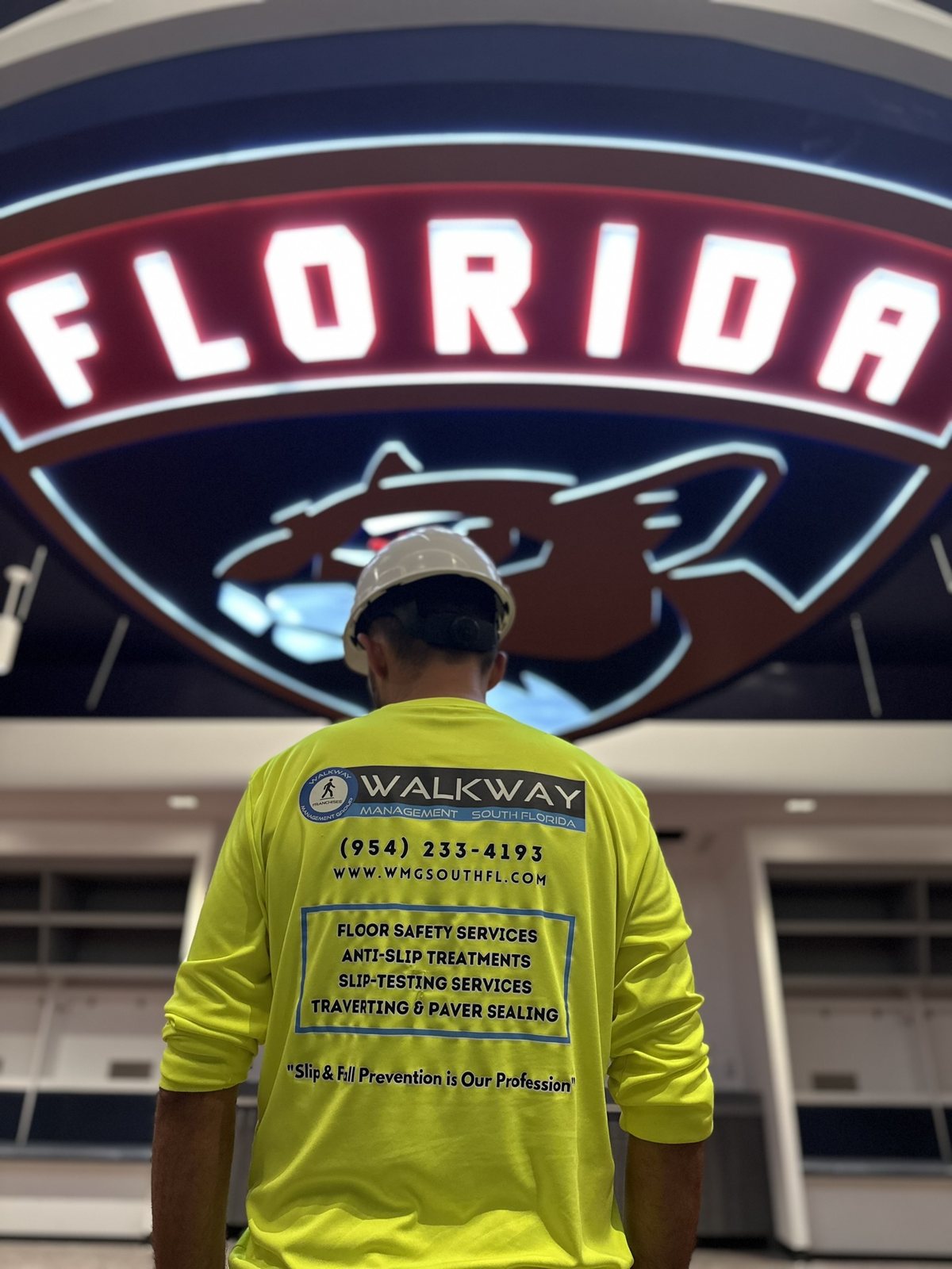 On site at a major arena.