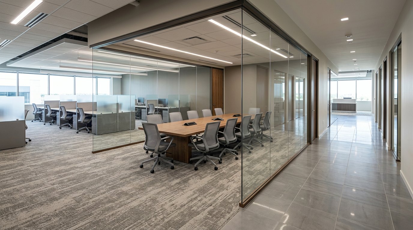 An office conference room.