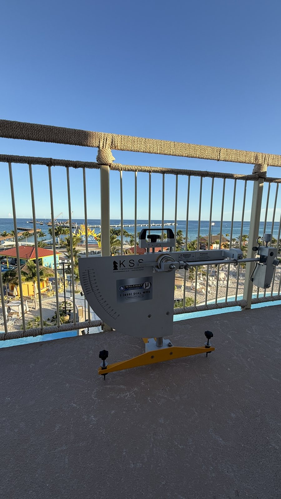 Testing a rooftop deck.